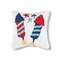 Patriotic Stars & Rocket Fireworks Hooked Mini Accent Pillow, 8" x 8"